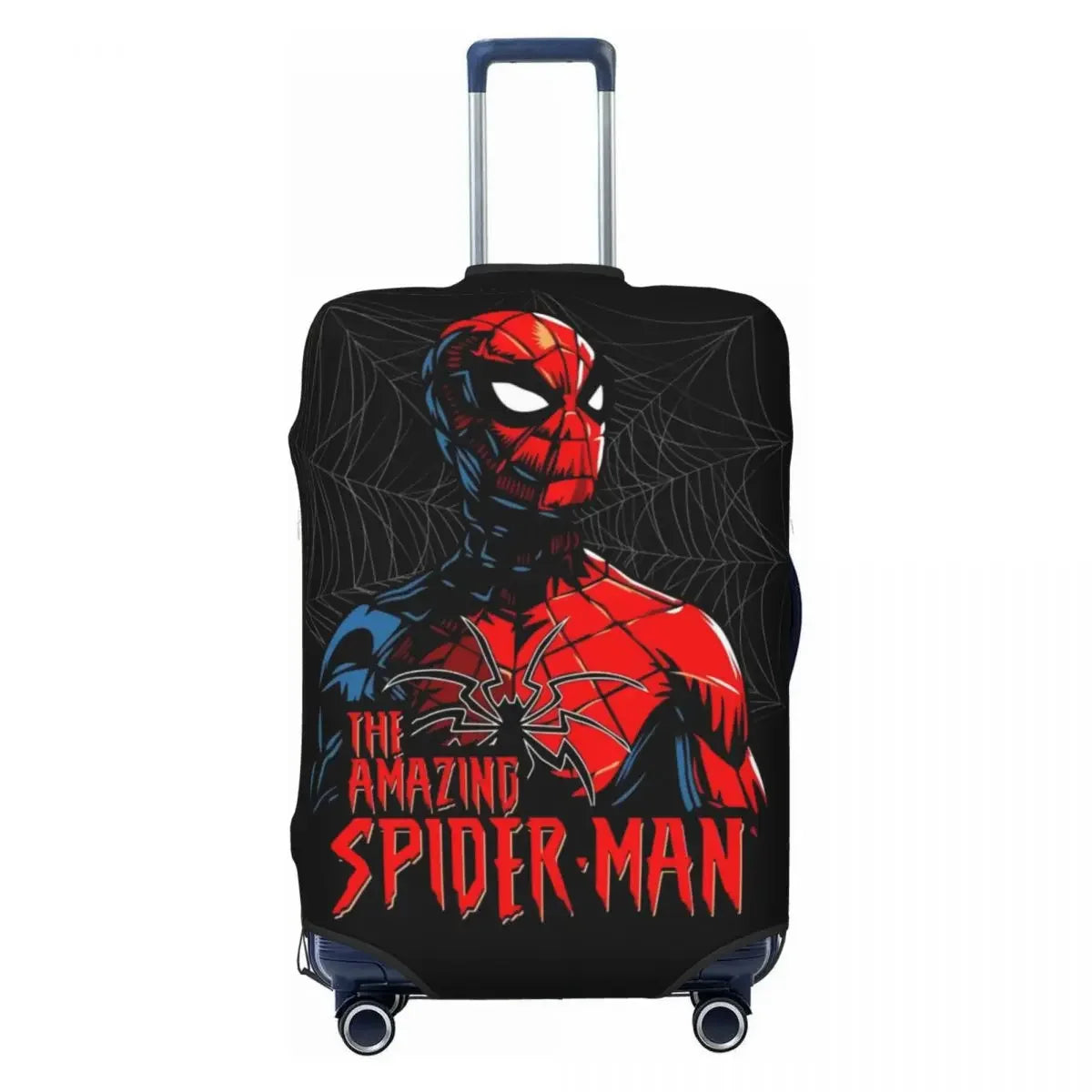 Durable Washable Suitcase Cover Spider Pattern High Elasticity Fits 18-32 Inch Luggage Dustproof For Air & Road Travel