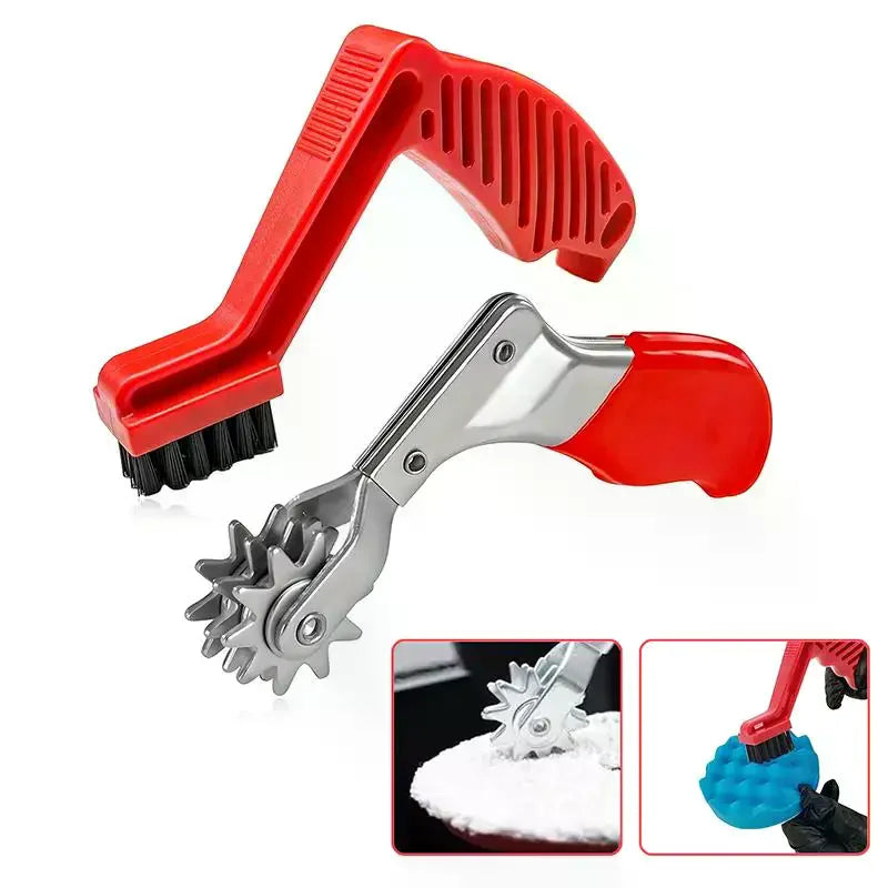 Car Polishing Pad Cleaner Brush Nylon Bristles Polishing Spur Tool Stain Cleaning Brush Quick & Easy Sponge Pad Maintenance