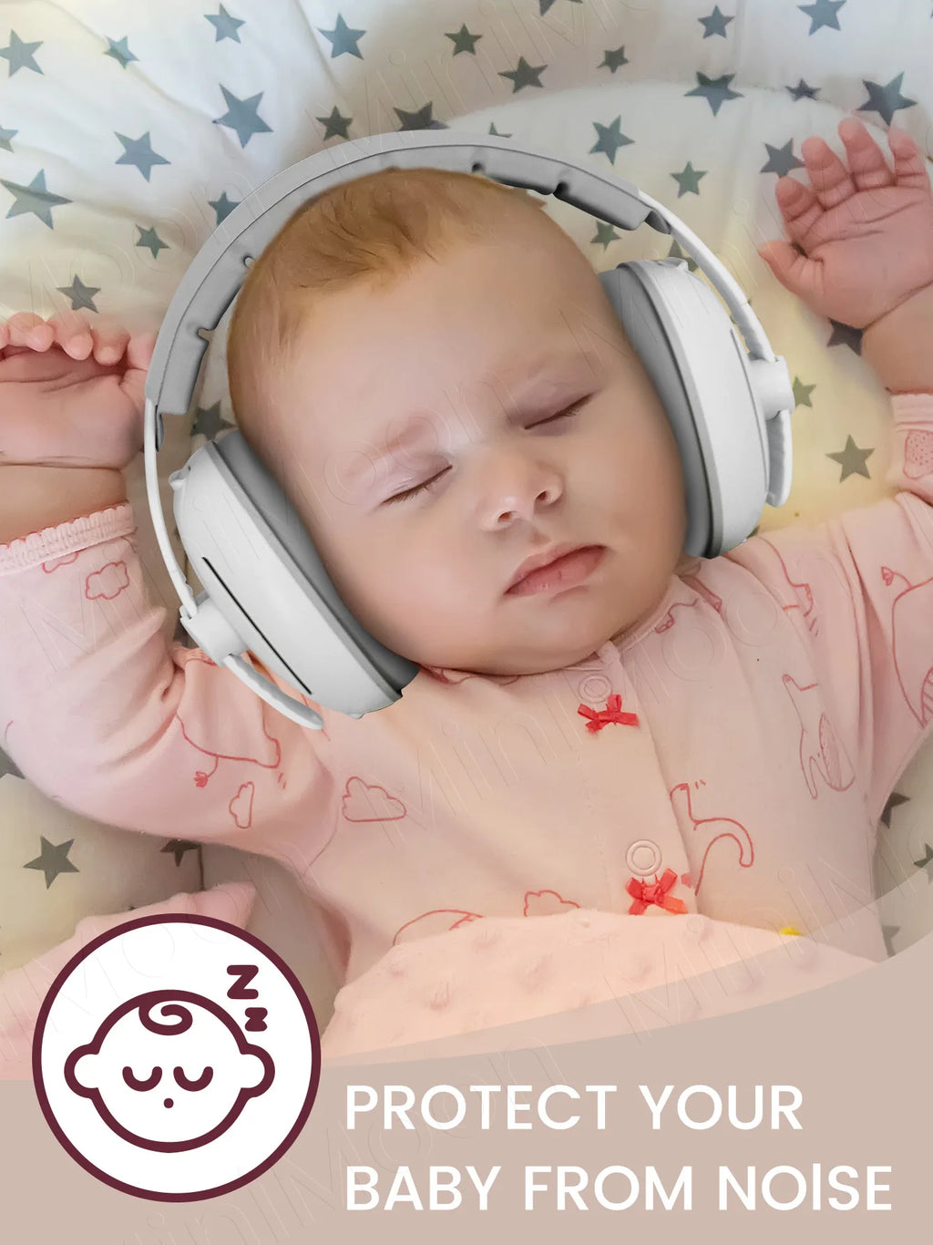 2-in-1 Adjustable Baby Noise Cancelling Earmuffs, Convertible Hearing Protection for Newborn to Toddler, Travel