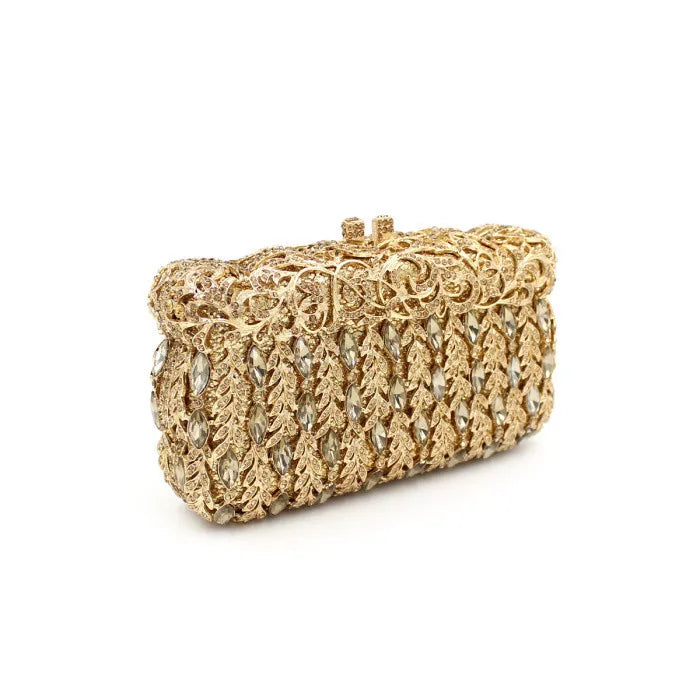 Student Graduation Party Prom Day Clutches Minaudiere Women Luxury Handbag Wedding Gold Purses Bridesmaids Hasp Wallets
