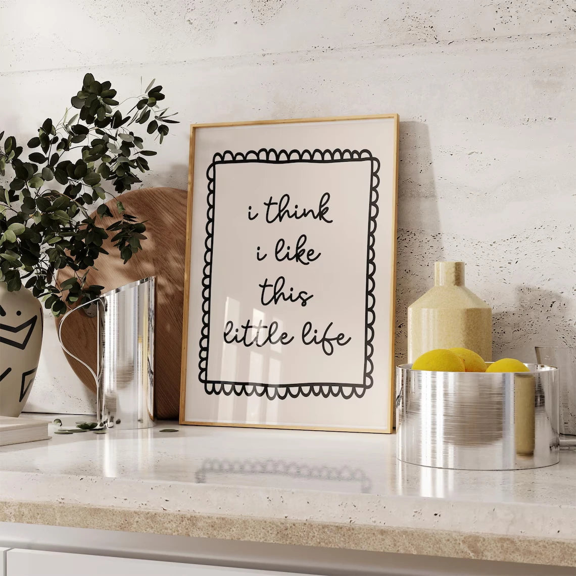 I Think I Like This Little Life Print Wall Art Prints Canvas Painting Poster Picture For Living Bedroom Kids Room Home Decor