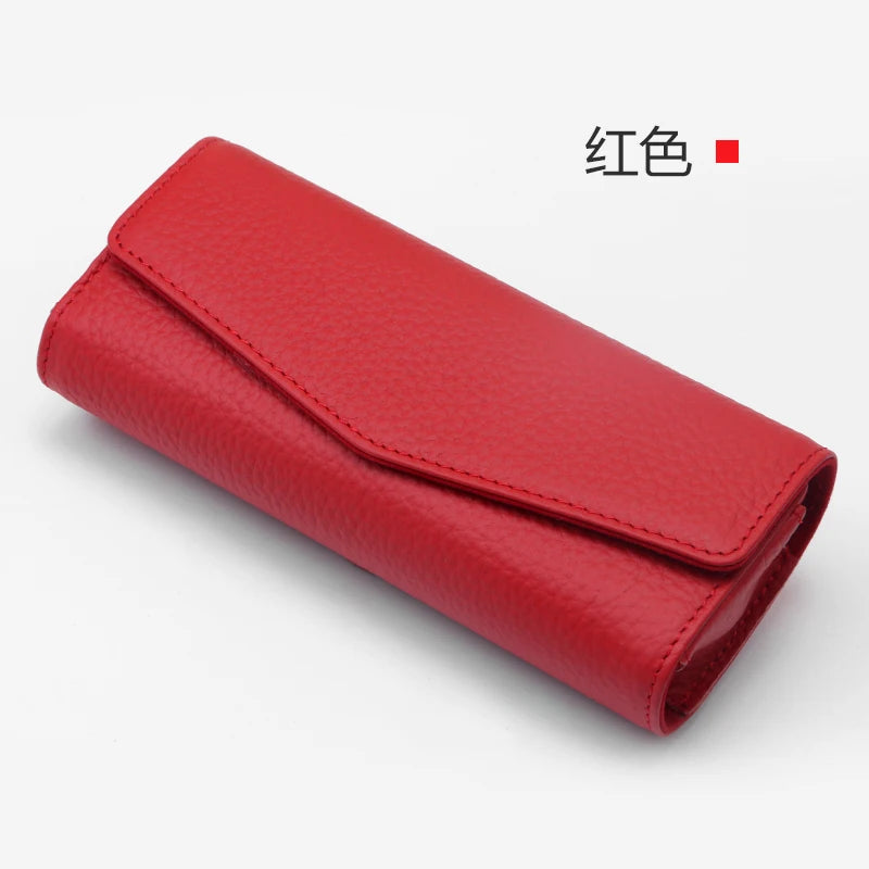 Car Sun Visor Sunglasses Case Hanger Fastener Top layer Cowhide Eyeglasses Holder Card Ticket Storage Box Accessories