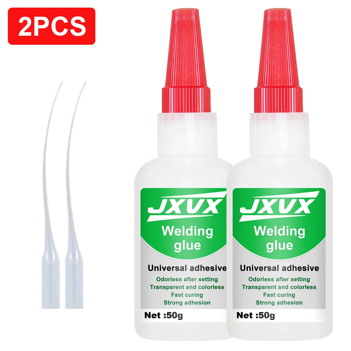 JXVX 50g Super Welding High Strength Oily Glue All-Purpose Liquid Glue extra strong Glue Tool 20g - Fast Drying Clear CA Glue.