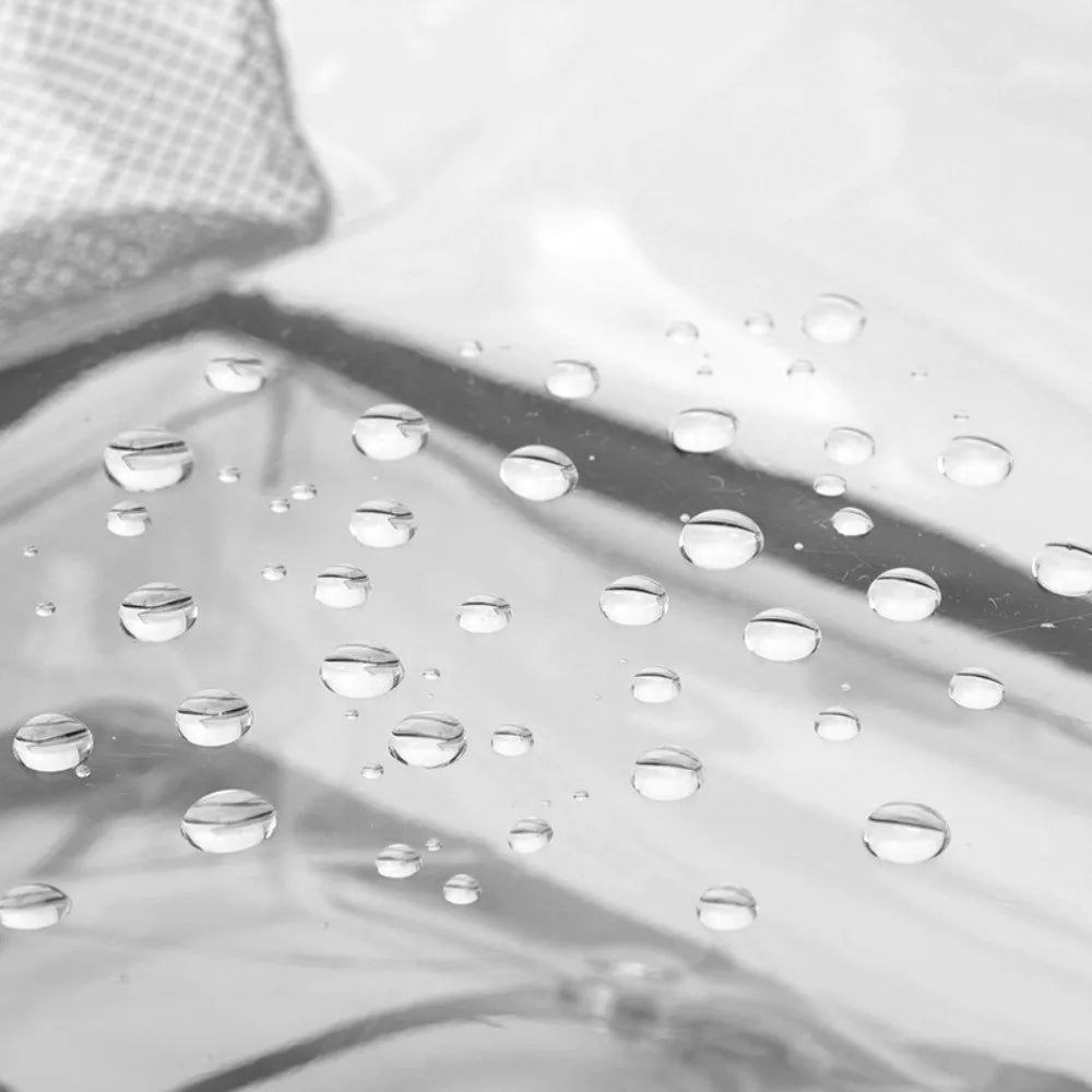 Large Capacity Transparent Crossbody Bag Waterproof Lightweight Washing Storage Bag Single Shoulder Sports Tote Bag