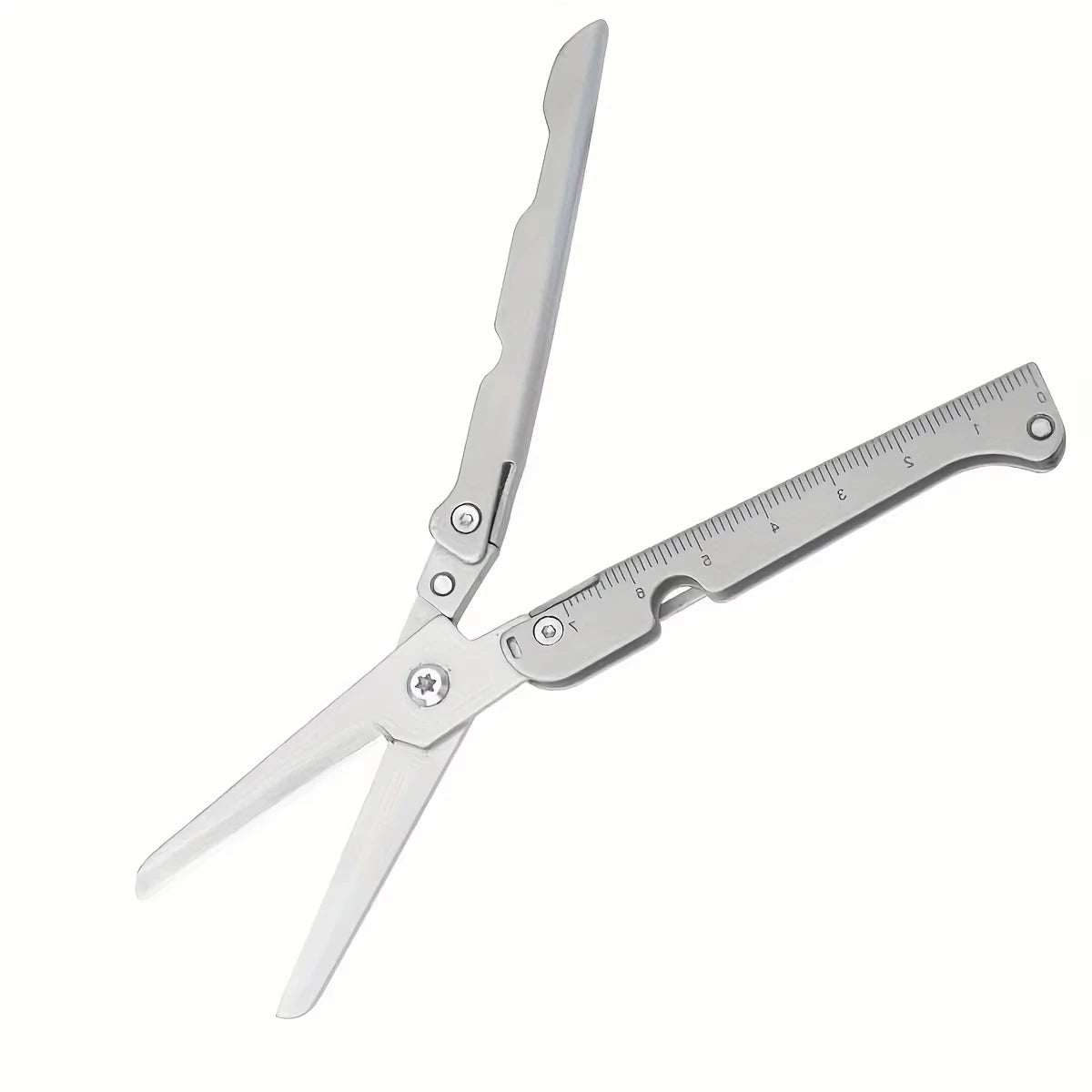 Multifunctional Portable Folding Scissors Stainless Steel Outdoor Survival Camping Fishing Hunting Tool