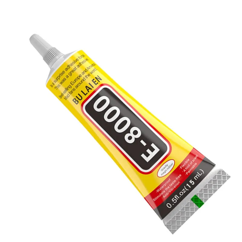 T8000 15ml Multipurpose Adhesive Rhinestone Jewelry DIY Phone Screen Glass Repair Sealant Epoxy Resin Super Liquid Glue Nail Gel