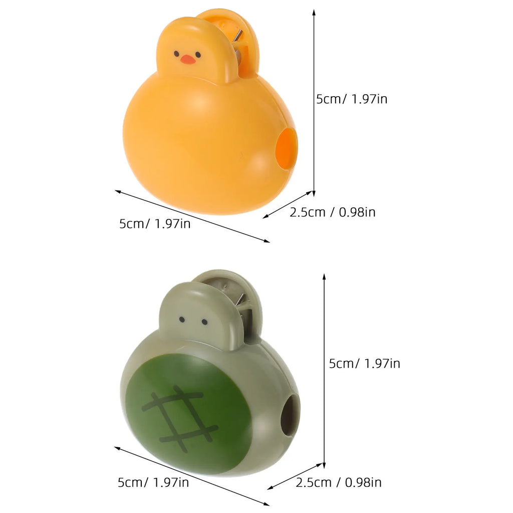 2Pcs Travel Toothbrush Cover Caps Cartoon Animal Design Turtle Duck Portable Electric Toothbrush Head Protector Covers