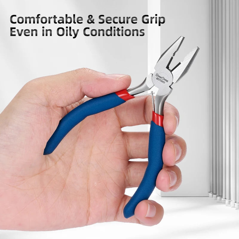 TINSOL 7PCS Mini Pliers & Wire Cutters Set, Needle Nose Pliers for Jewelry Making, DIY Beading Tools for Handcraft Repair Hobby