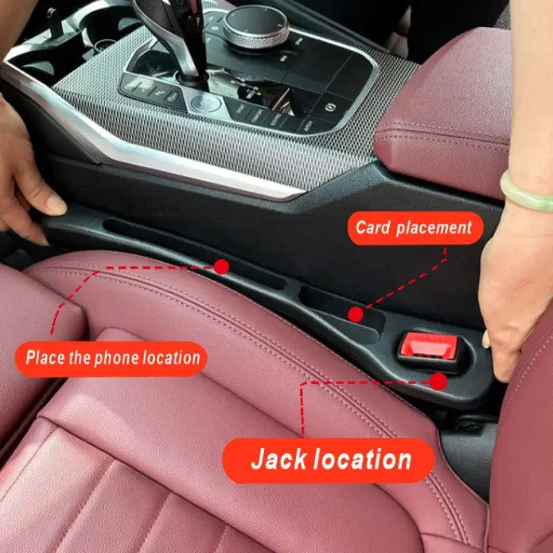 For Toyota RAV4 RAV 4 XA30 2006~2012 Car Seat Gap Filler Strip With 2 Grooves Bendable Leak-proof Plug Sealing Strip Accessories