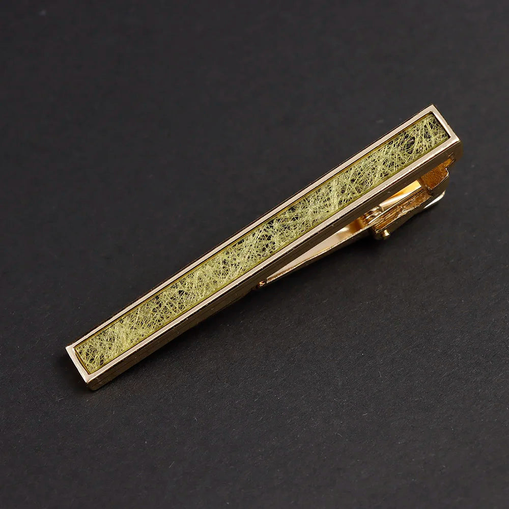 New High Quanlity Classic Golden Sliver 6cm Designer Metal Tie Clips Set Necktie Pin For Men Business Banquet Accessories Gift