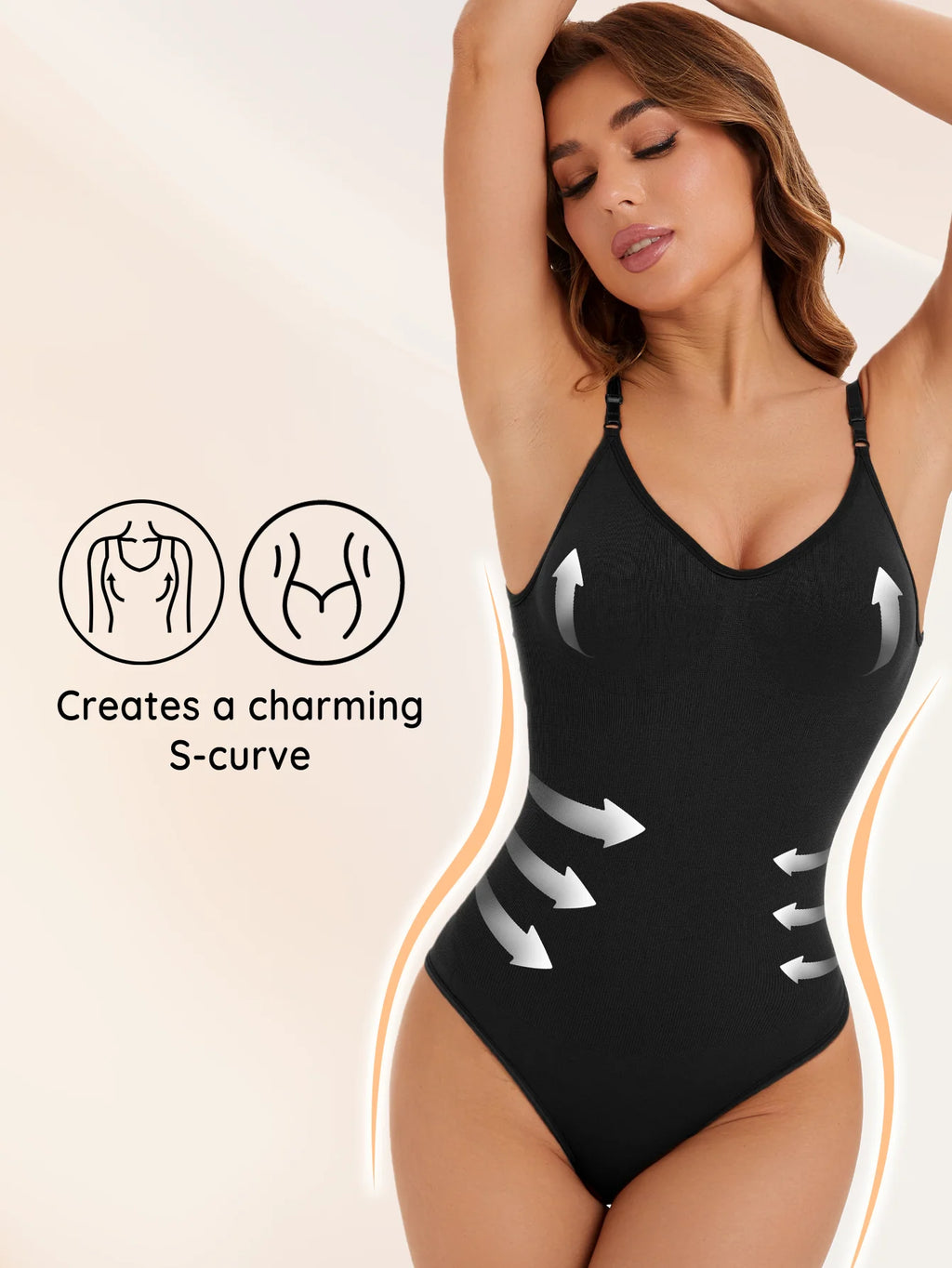 1 Piece Women's Seamless Thong Shapewear Bodysuit Comfort Full Body Underwear One-Piece Cut Sexy Slimming Body Shaper Hot Sale