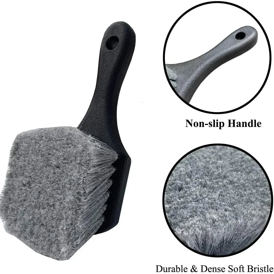 Car Tire Wheel Cleaning Brush Tyre Gap Detailing Clean Brush Tire Rim Wheel Hub Washing Brush Tool Vehicles Cleaning Accessories