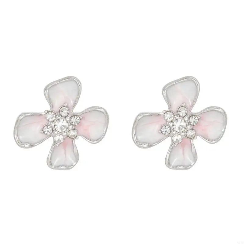 Flower Design Headphone Rhinestones Buckles Clip On Ear Hook Accessory For FreeClip 1 2 Headphones Adornment 896C