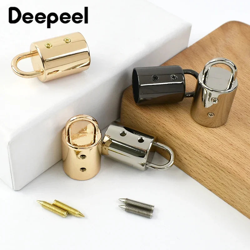 5/10/20Pcs 14mm Bag Metal Buckles Handbag Strap Tassel Cap Clasp Hook Connector Hanger Rope Cord Lock DIY Hardware Accessories