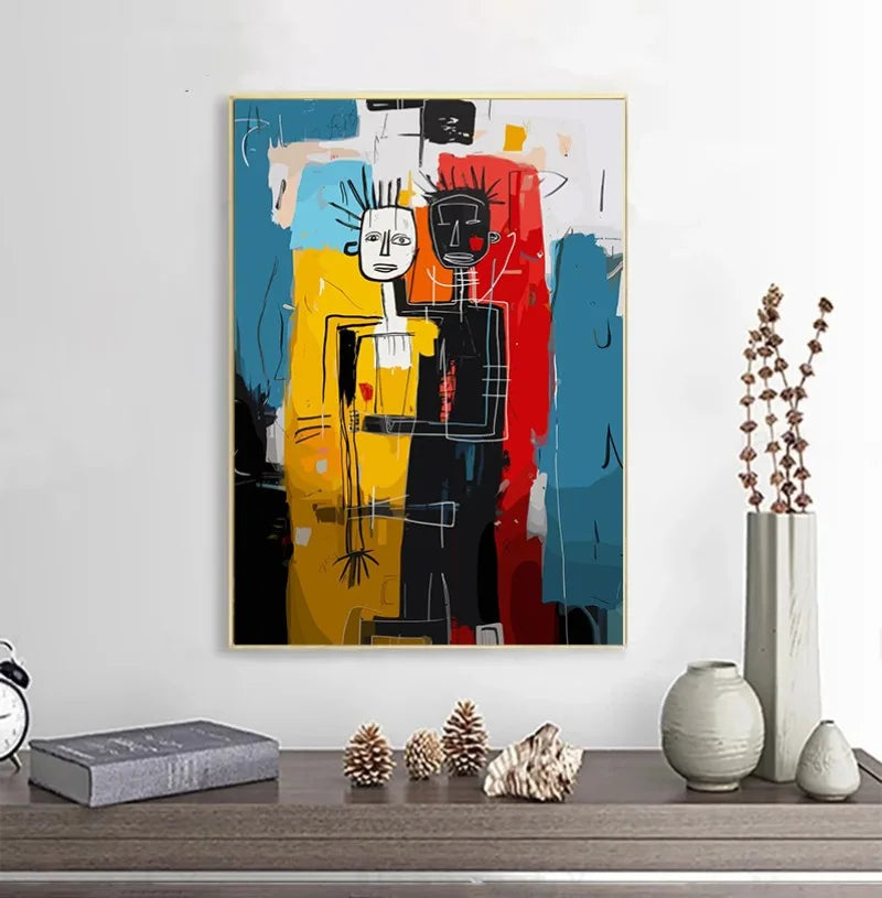 Abstract Figure Portraits Crocodile King Skull Graffiti Art Poster Canvas Painting Print for Living Room Home Decor Cuadros