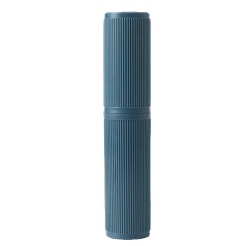 Pinstripe Simple Travel Wash Cup Portable Toothbrush Storage Box Toothbrush Holder Mouthwash Cup Set Brushing Cup