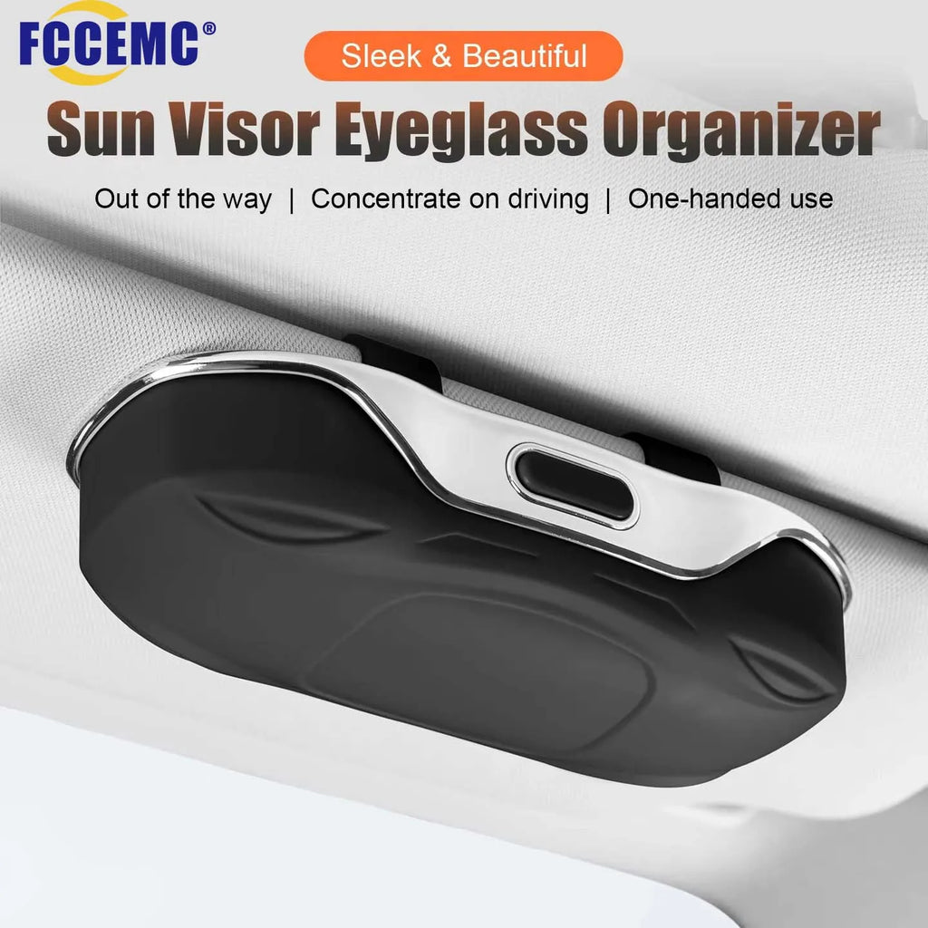 Car Glasses Box Portable Car Sunglasses Holder ABS Storage Case Anti-Scratch Eyeglasses Protection Box Car Interior Accessories
