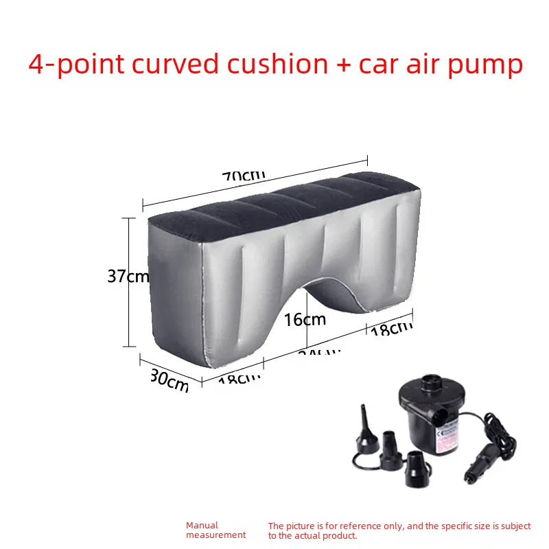 Inflatable Car Bed For Travel Suitable For Sedans Suvs Business Vehicles Rear Seat Sleeping Pad Footrest Filling Pad