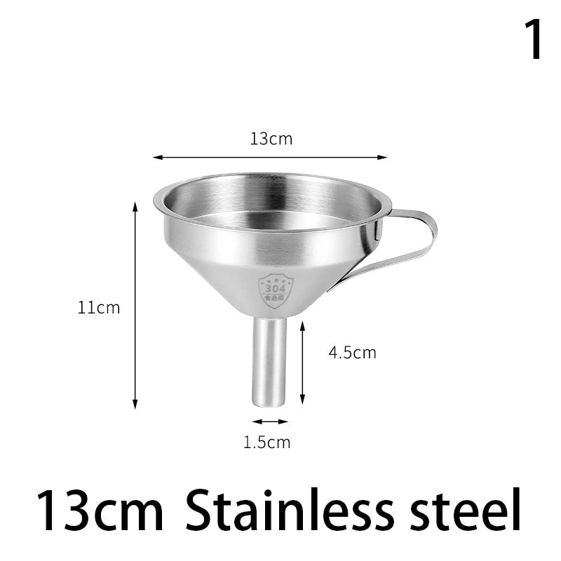 1pc 100/120/200/300/400/450 Mesh Nylon Filter Stainless Steel Funnel For Fruit Milk Traditional Chinese Medicine Oil White Wine
