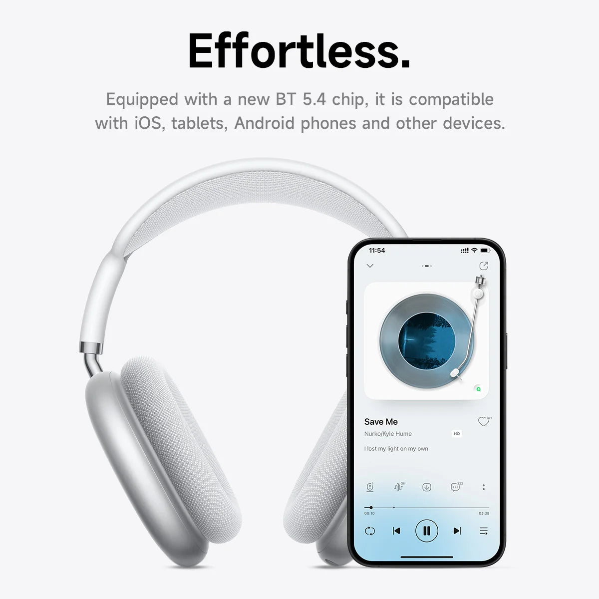 HOCO W65 Bluetooth Headphones Over The Ear Wireless Big Earphone Hifi Sounds Sport Headsets With Volume Button Air Earbuds Max