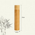 23cm Length Empty Bamboo Toothbrush Tube & Tea Bottle Eco-Friendly Toothbrush Case Travel Portable Tooth Brush Holder Box