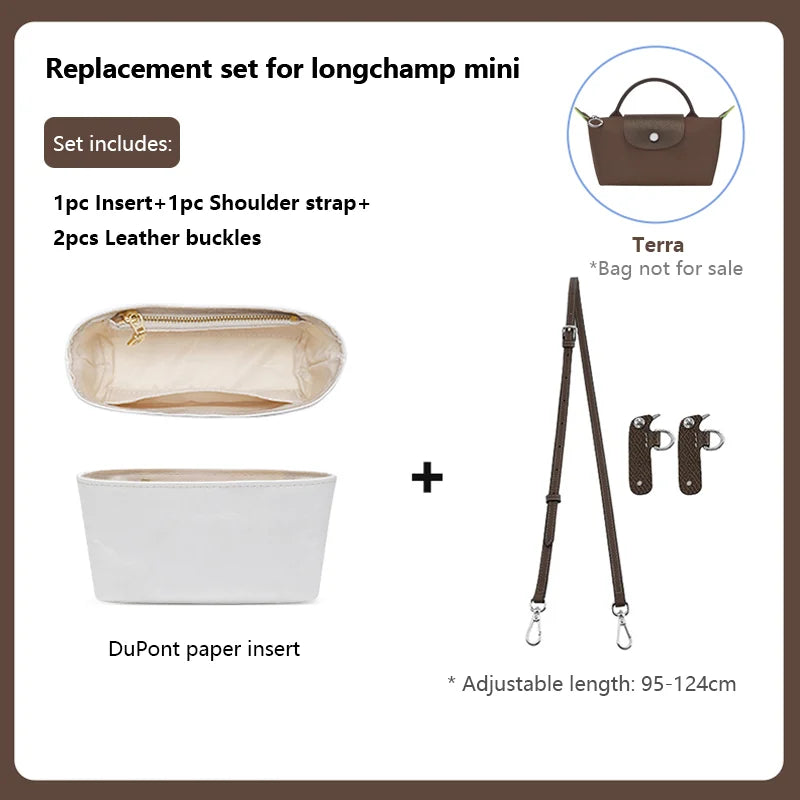 Leather Replacement Crossbody Bag Strap,Bag Shoulder Strap Fit for Longchamp Mini,Length-Adjustable Bag Strap,Bag Accessories