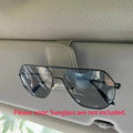 Sunglasses Holder Is Suitable for Car Sun shades Magnetic Leather Sunglasses Clip and Ticket Clip Car Sunshade Accessories
