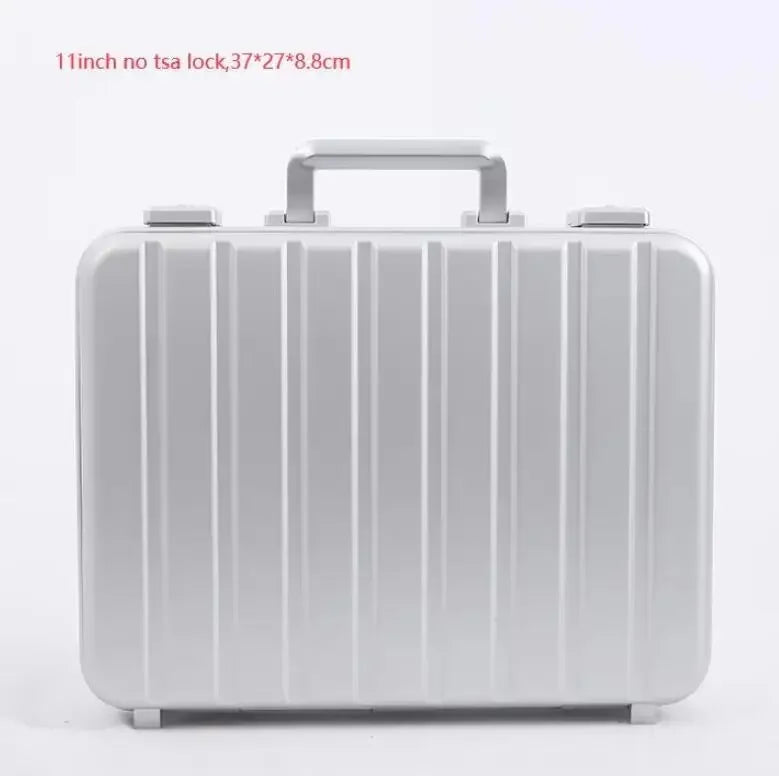 13”15 Inch New Aluminum Briefcase Toolbox Laptop case Business Box With Lock
