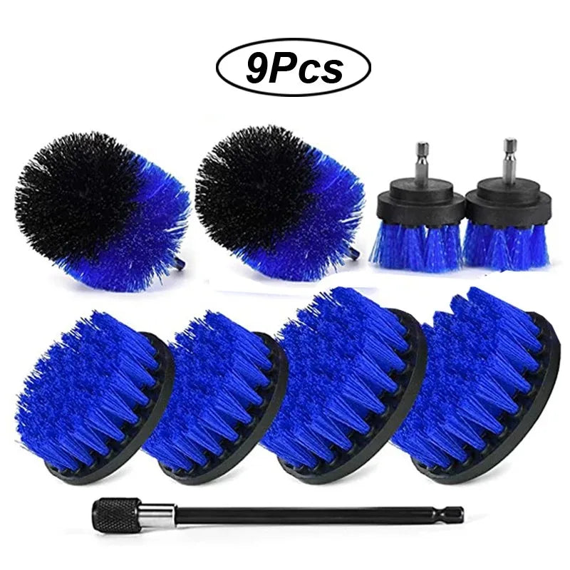 Household Car Cleaning Electric Drill Brush Head Set Electric Brush Kitchen Bathroom Cleaning Kit Toilet Cleaning Tools