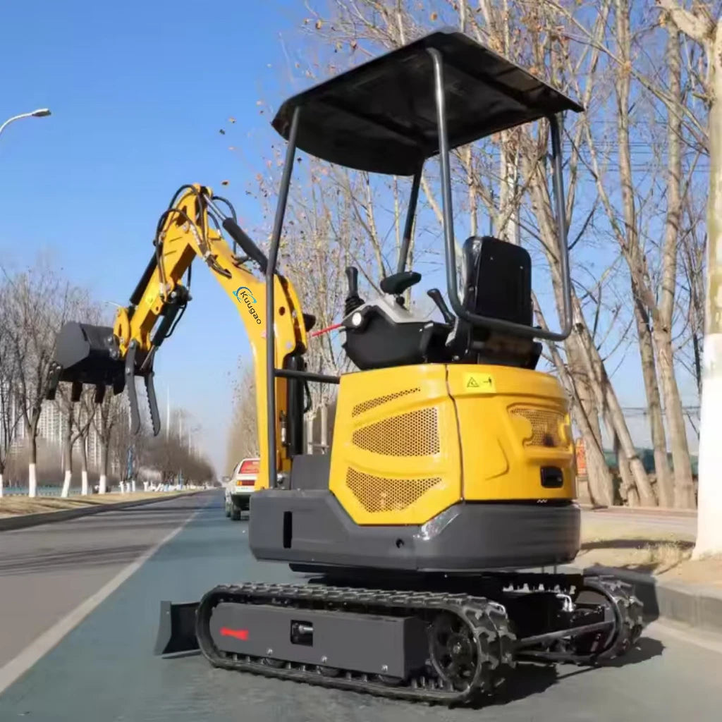 Mini Excavator 1.5 Ton 1.8 Customized Free Shipping Multi-function Mini Bagger Digger Small Crawler Farm Excavators Garden