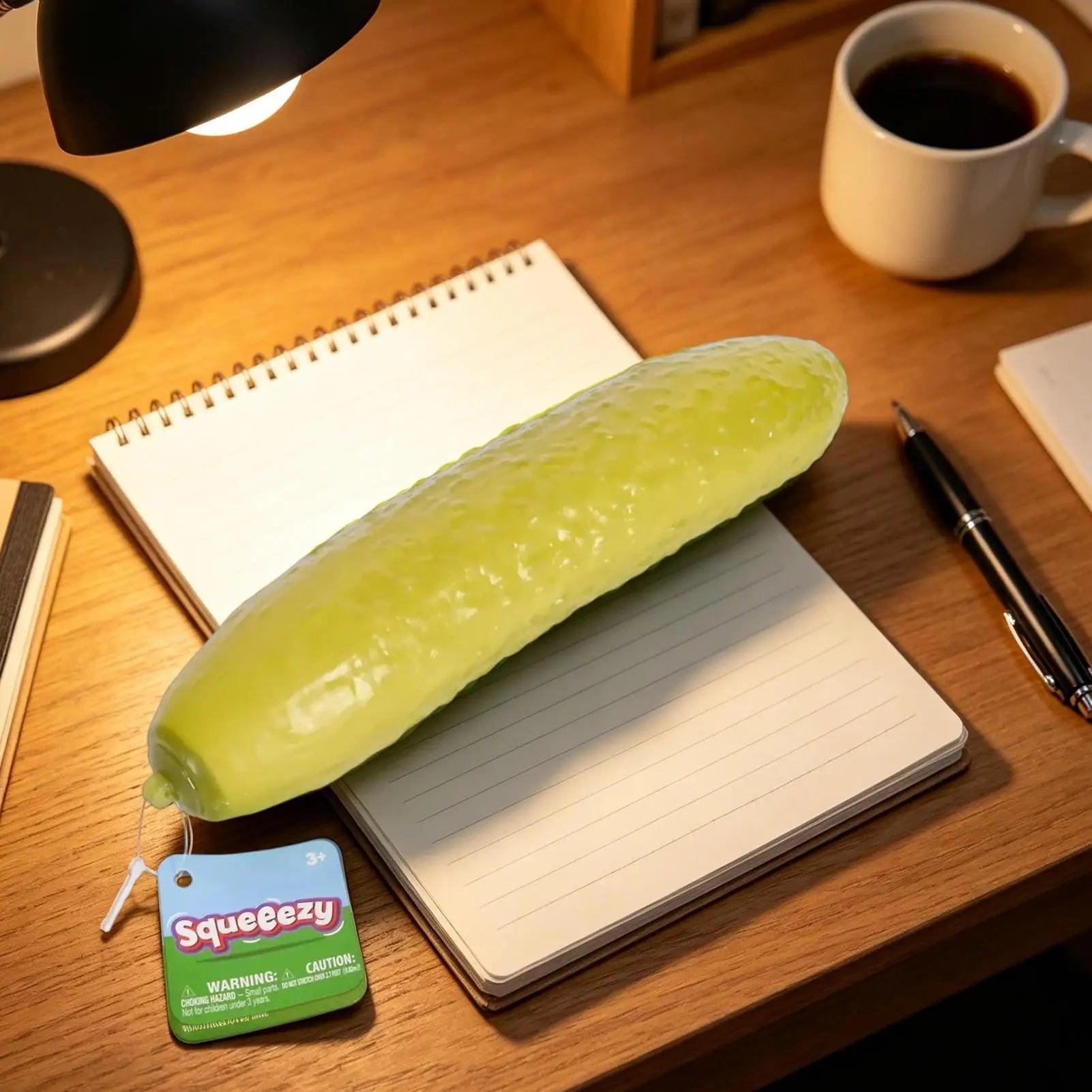 Cucumber Sensory Squeeze Toys Stress Relieving Cucumber Shape Gifts For Adults & Working People, Desk Soft Fidget Toy