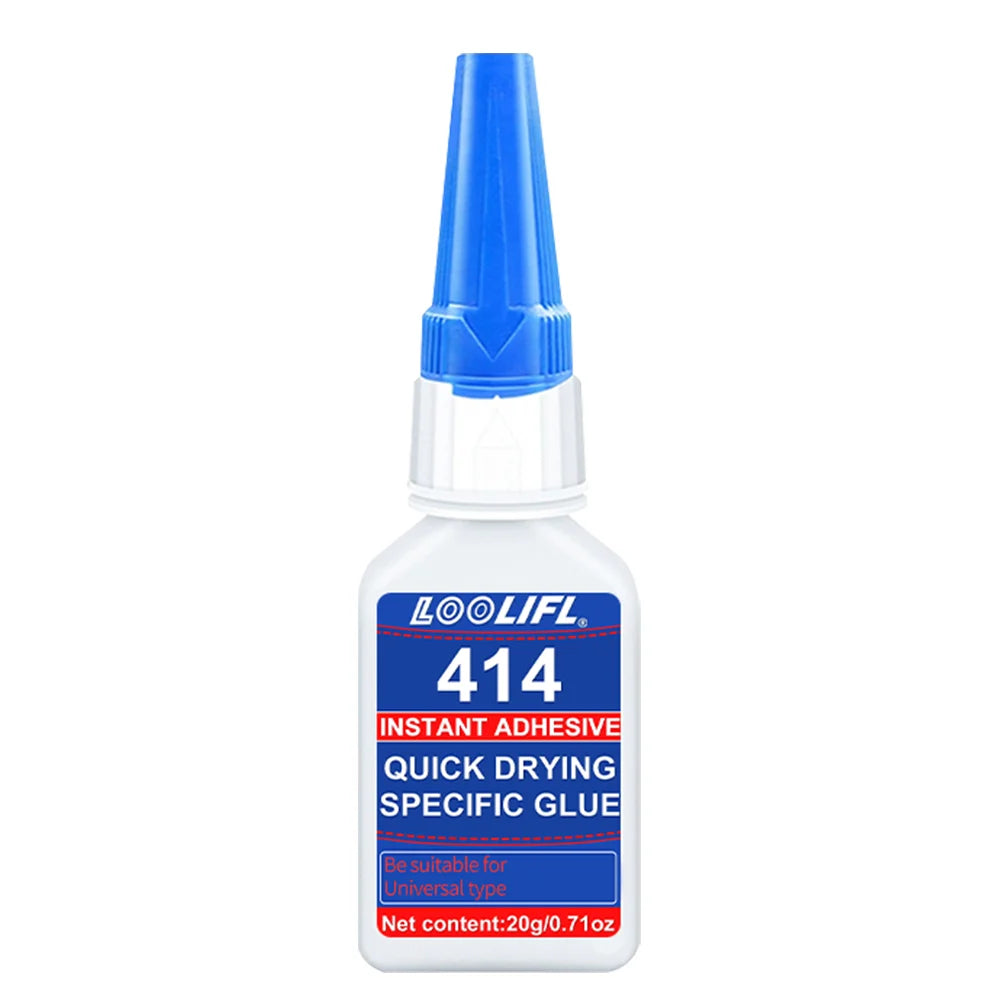 LOOLIFL 414 Instant Adhesive 20g Super Glue Multi Purpose Repair Glue for  Plastic Metal Rubber Wood Ceramic Glass DIY Bonding