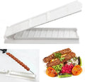 Kebab Maker Kebab 2.3cm Steel Skewers Manual Kebab Mould Reusable Barbecue Skewers for Meat Vegetable Outdoor Grilling Barbecue