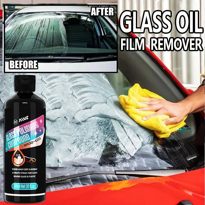 Glass Oil Remover Car Windshield Cleaner Powerful Oil Film Remover Auto Window Glass Polishing Agent