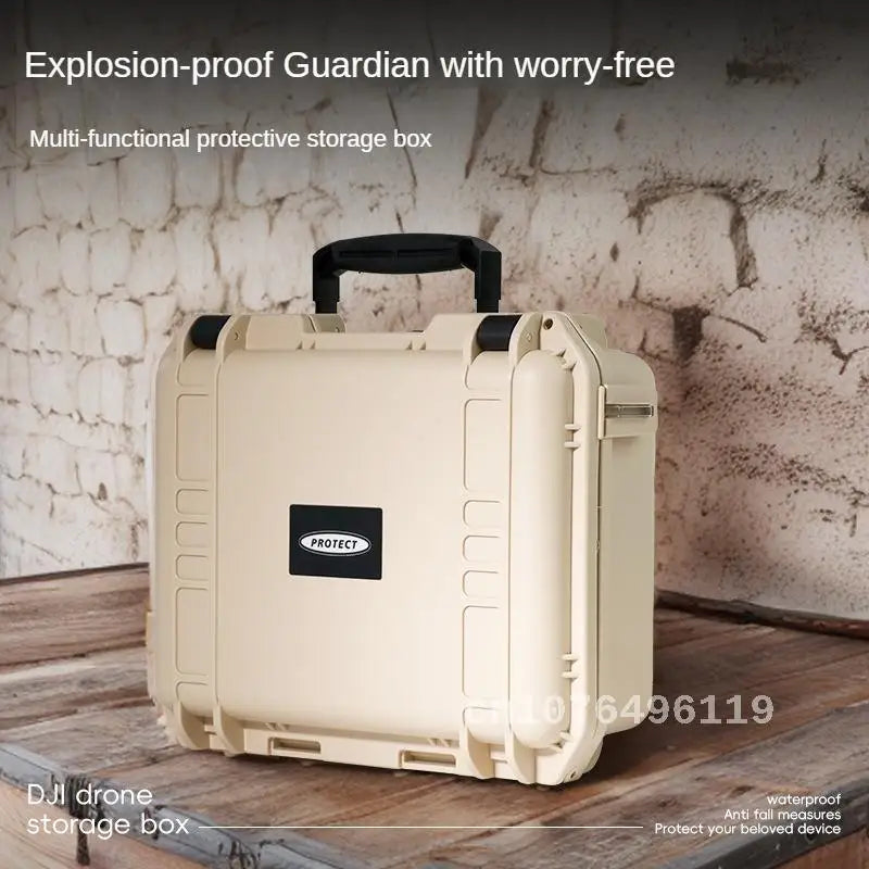 Portable Equipment Toolbox Waterproof Tool Box Hard Case Bag Tool Organizer Case Storage Box Safety Instrument Case PP Suitcase