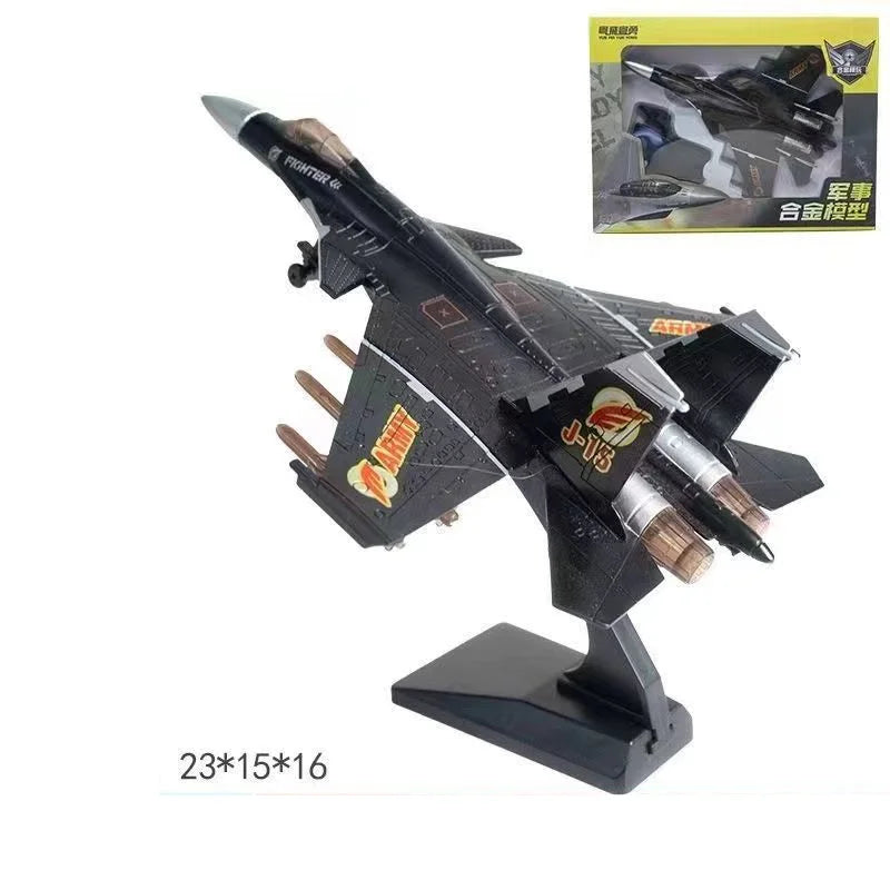 J-15 Fighter Military Model Fighter Alloy Acousto Optic High Simulation Alloy Toy Ornament Gifts