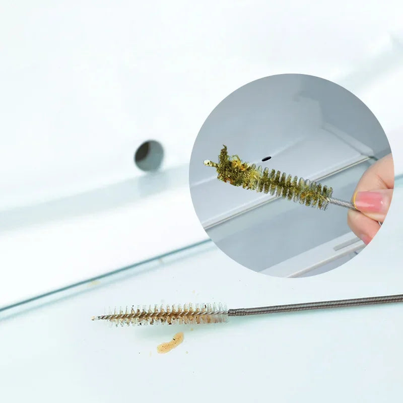 Refrigerator Drain Clean Brush Wash Brush Suction Syringe Hose Fridge Cleaner Stick Dredge 1.5M Drain Hole Kit Cleaning Tools
