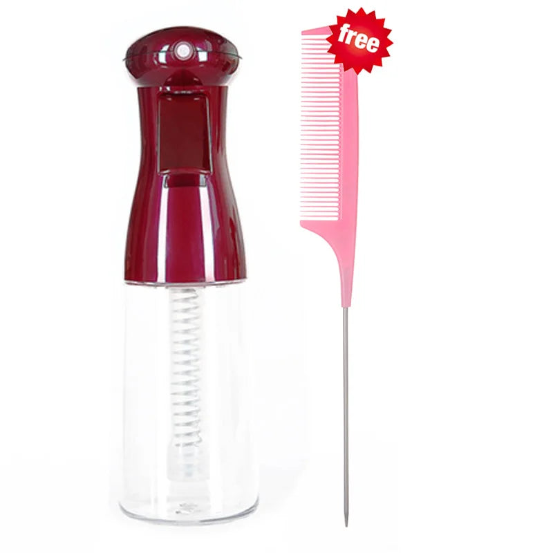 2in1 Spray Hair Brush Detangling Scalp Massage Comb with Water Mist Spray Anti-static Smooth Hair Styling Tool for Home & Travel
