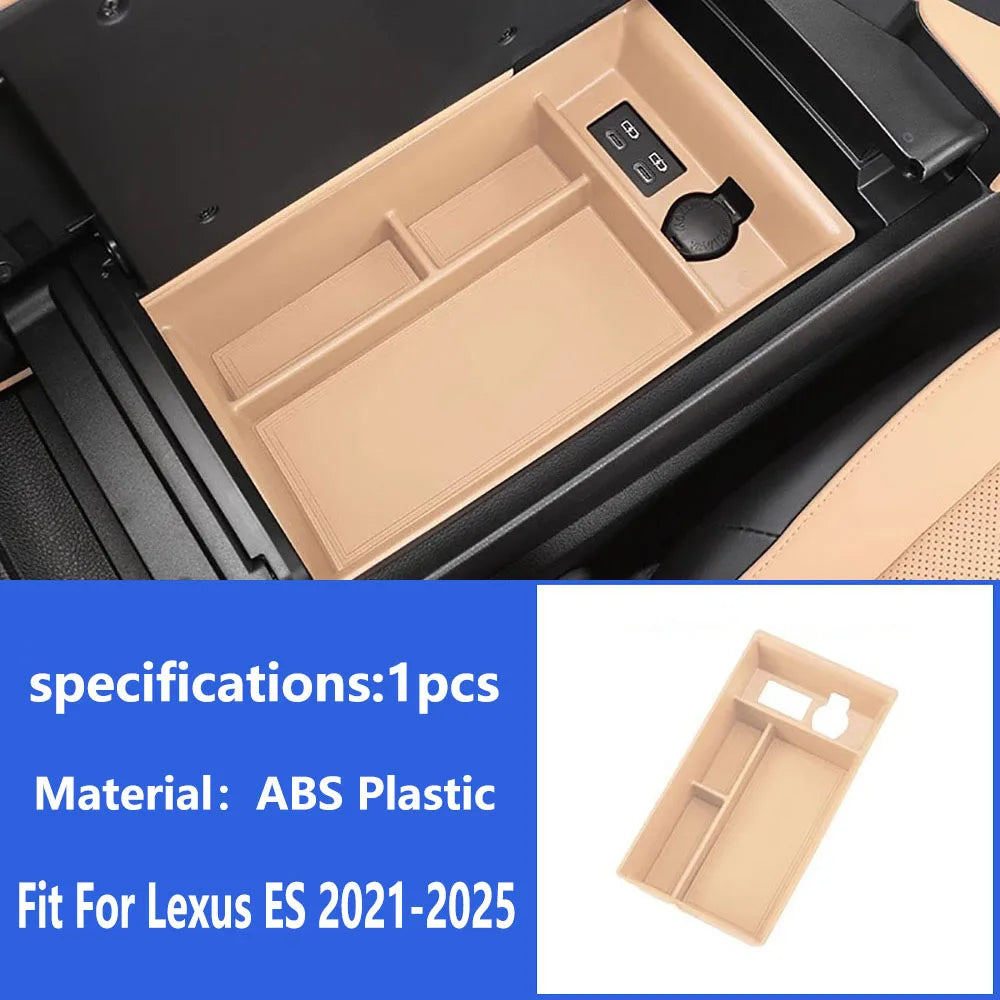 Car Central Control Armrest Box Center Console Storage Box Fit for Lexus ES 2021-2025 ES250 ES300h ES350 Automotive Accessories