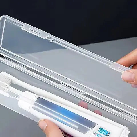 Portable Toothbrush Box Plastic Travel Toothbrush Case Transparent Toothbrush Holder Organizer Travel Practical Accessories