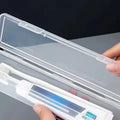 Portable Toothbrush Box Plastic Travel Toothbrush Case Transparent Toothbrush Holder Organizer Travel Practical Accessories