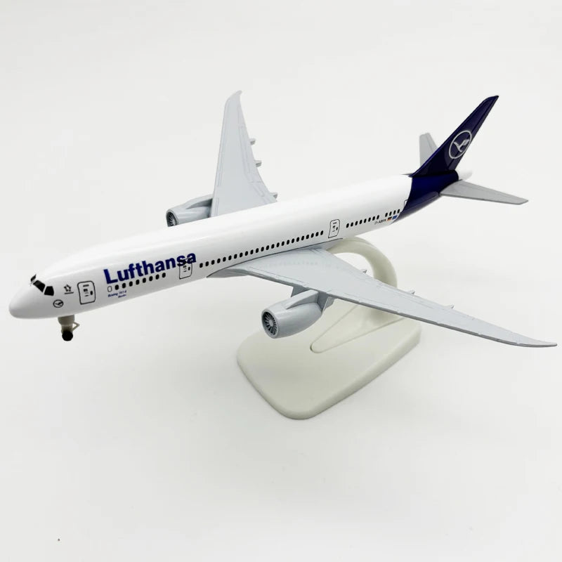 20cm Lufthansa Model Plane B787 Metal Replica Model Plane Aviation Simulation Scale Aircraft Collection Toys Boys Kids