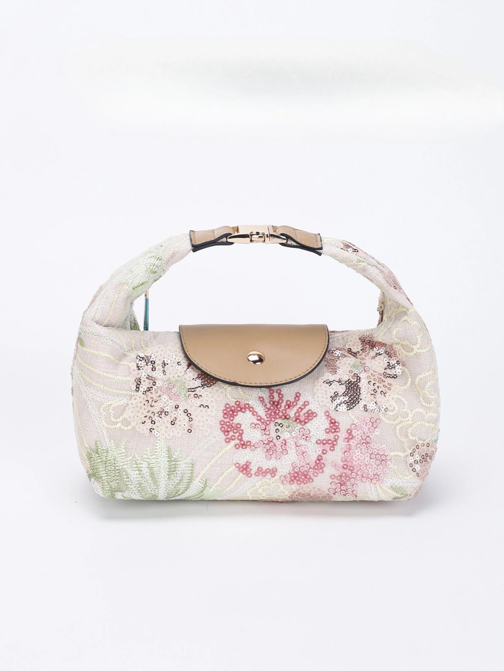 French retro flower embroidery bag women's bag large capacity handbag niche design sense commuter women's bag