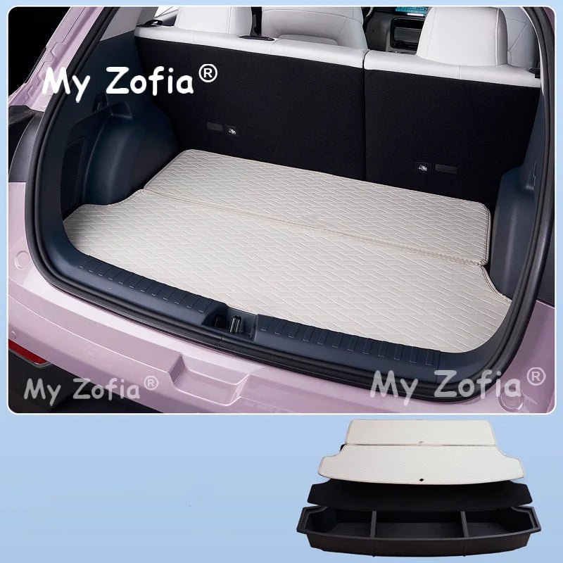 For Geely EX2 Xingyuan eMAS 5 2025 2026 Car Trunk Storage Box Organizer Case Tailbox Stowing Tidying Toolbox Accessories