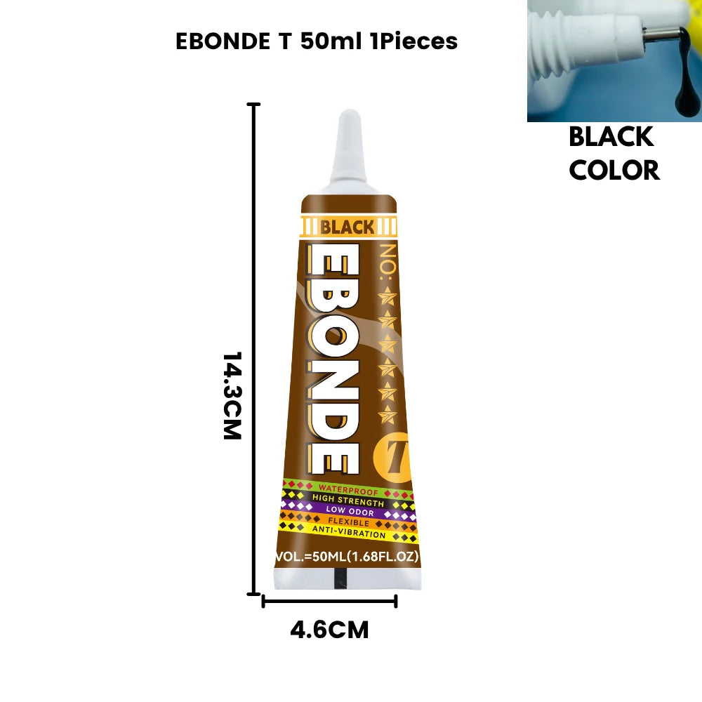 PP PE Plastic Bonding Glue Black & Transparent Super Strong Adhesive for Polypropylene, Polyethylene, ABS, PVC, PMMA, EVA Sponge
