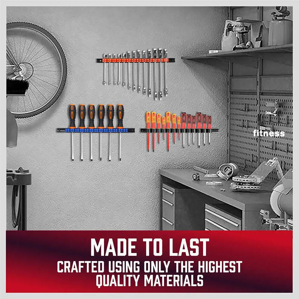 TINSOL Screwdriver Wrench Organizer Hand Tool Holder Display Rack Workshop Vice Storage Rack Garage Hardware Tool Accessories