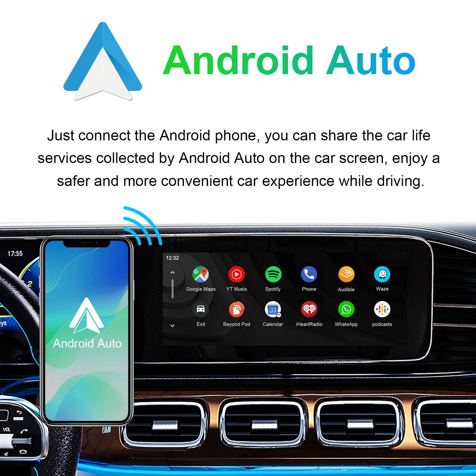 CarPlay Box for NTG6.0 MBUX System Class A B C G V CLA CLS GLA GLB GLC GLE GLS Multimedia Upgrade Navigation