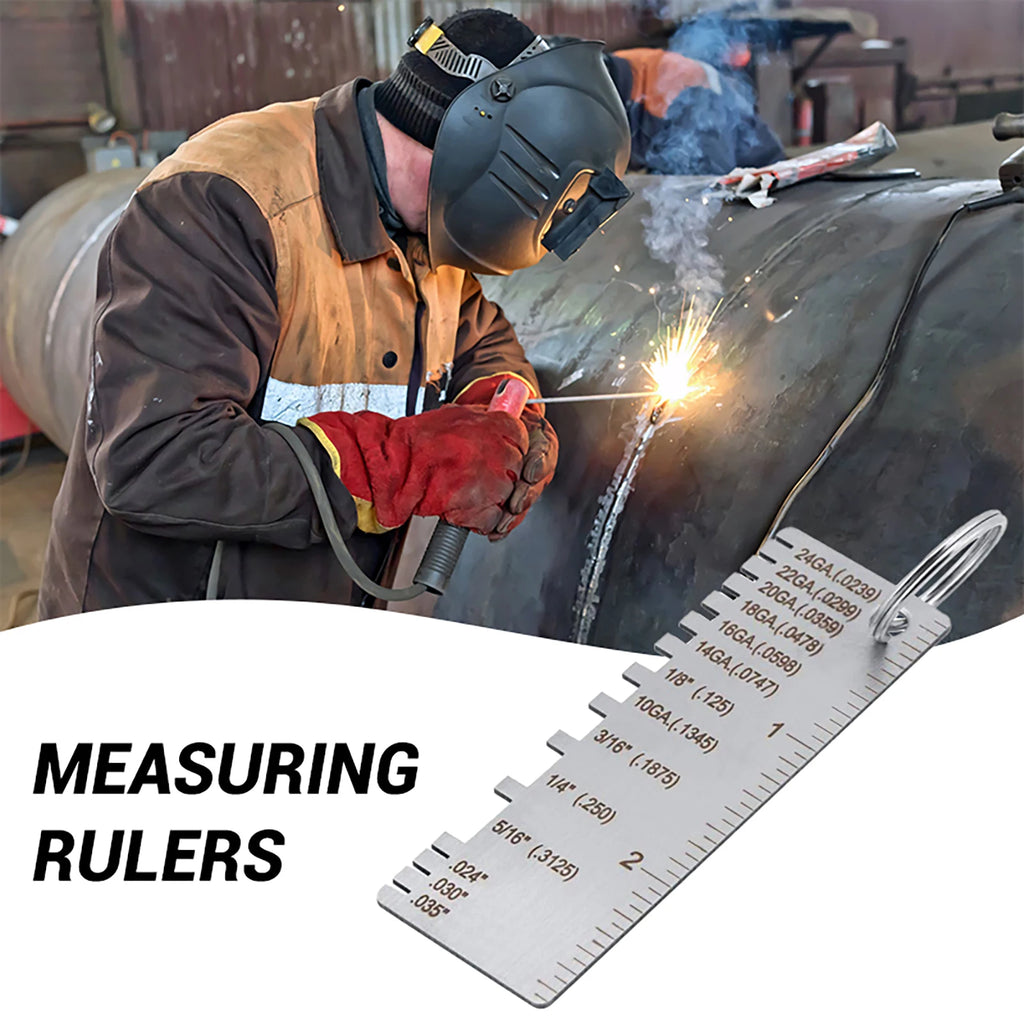 Wire Gauge Measuring Tool Stainless Steel Durable Round Wire Gauge for Woodworker Accessories
