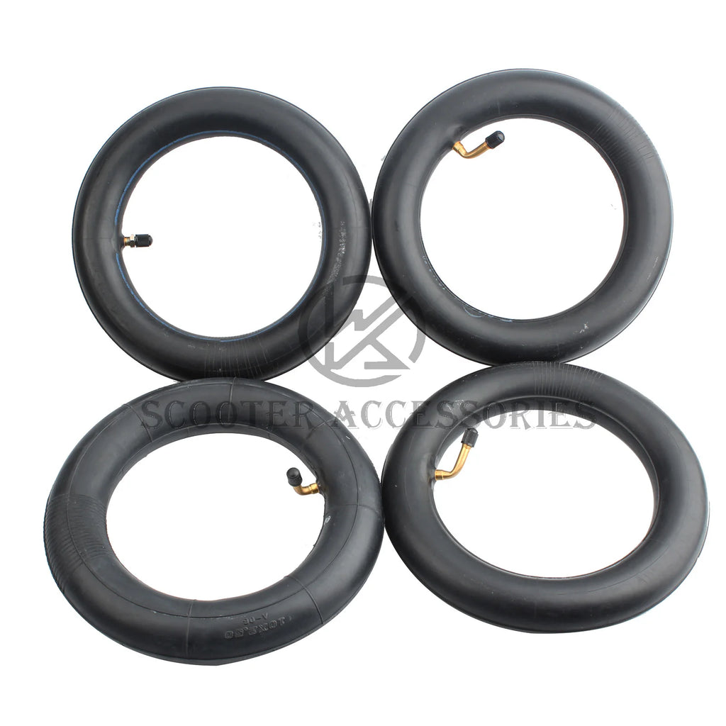 10X2.50 Inner Tube 10x2.5 Camera with Bent Valve 45 90 Degree for 10 Inch Baby Stroller Pram Scooter Electric Scooter Skateboard