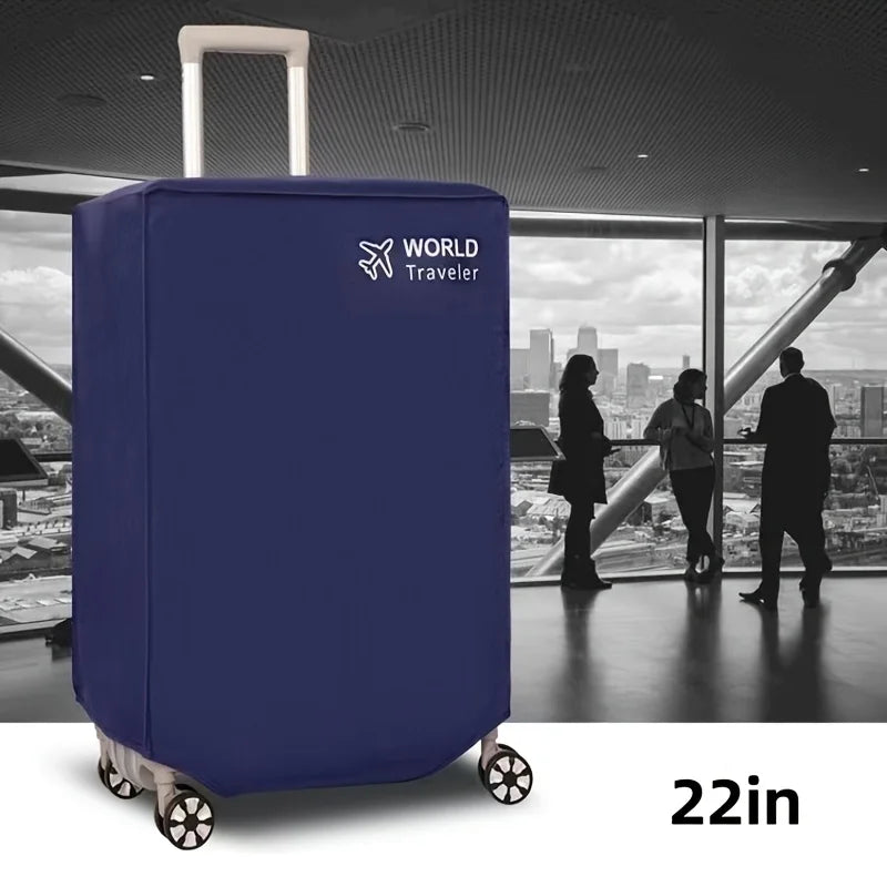 1pc durable luggage dust cover for world travelers - elastic and scratch resistant luggage protection cover, suitable for 18-32